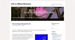 Desktop Screenshot of lifeisamessybusiness.com